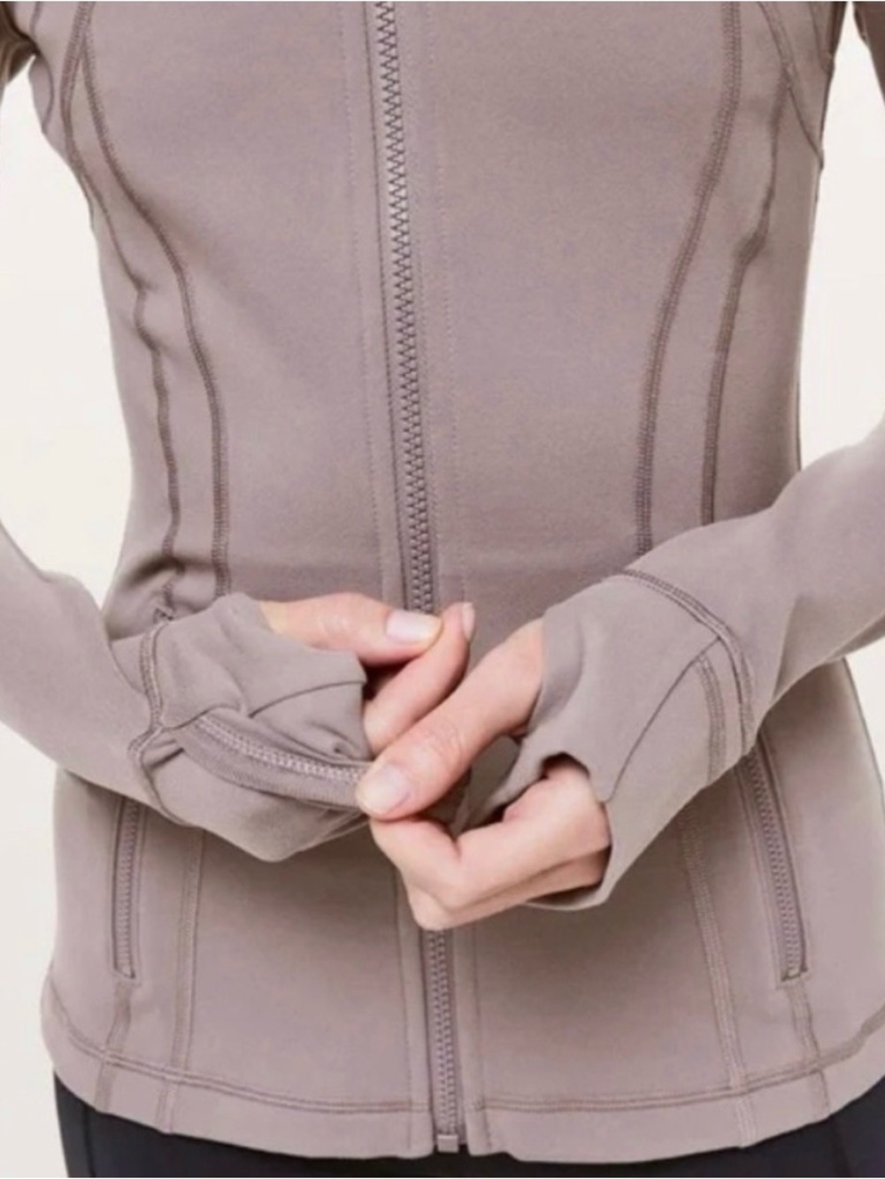 Lululemon Align Jacket Dusty Rose Pink Full Zip Slim Fit Yoga Running | Size 6 - Picture 6 of 16
